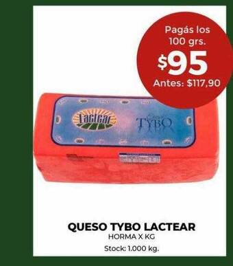 Super MAMI Queso tybo lactear horma x kg oferta