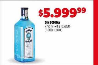 Makro Gin bombay oferta