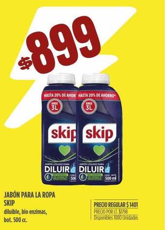 Supermercados Vea Jabón para la ropa skip oferta