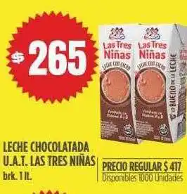 Supermercados Vea Leche chocolatada u.a.t. las tres niñas brk. oferta