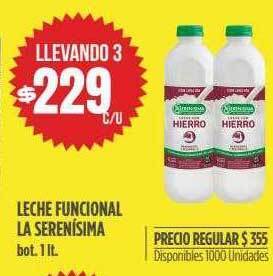 Supermercados Vea Leche funcional la serenísima oferta