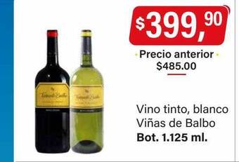 Supermercados Damesco Vino tinto blanco vinas de balbo oferta