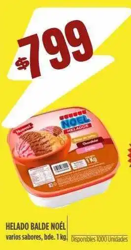 Supermercados Vea Helado balde noél varios sabores oferta