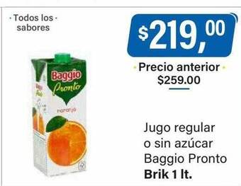 Supermercados Damesco Jugo regular o sin azúcar baggio pronto oferta