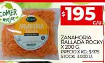 Supermercados DIA Zanahoria Rallada Rocky x 200 g oferta