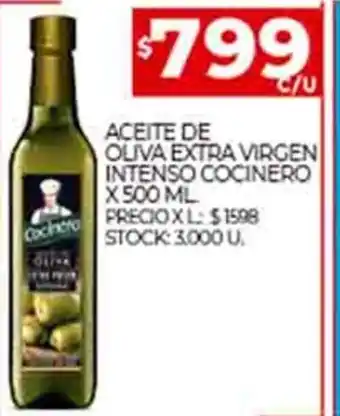 Supermercados DIA Aceite de Oliva Extra Virgen Intenso Cocinero x 500ml oferta