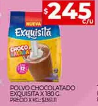 Supermercados DIA Polvo Chocolatado Exquista x 180 g. oferta