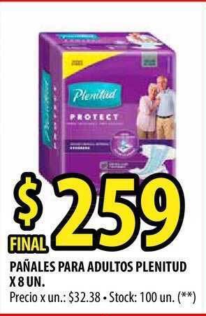 Punto Mayorista Plenitud Pañales Para Adultos x 8un oferta