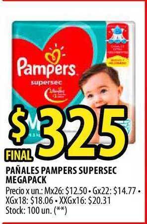 Punto Mayorista Pampers Pañales Supersec Megapack oferta