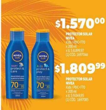 Makro Protector solar nivea oferta