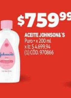 Makro Aceite johnson's oferta