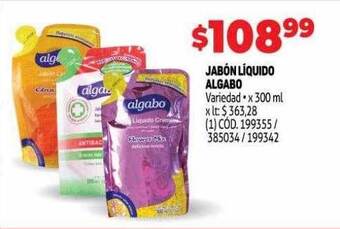 Makro Jabón líquido algabo oferta