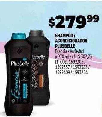 Makro Shampoo acondicionador plusbelle oferta