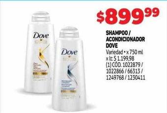 Makro Shampoo acondicionador dove oferta