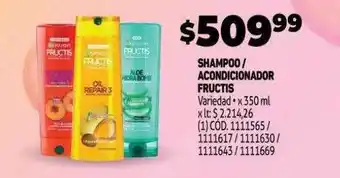 Makro Shampoo acondicionador fructis oferta