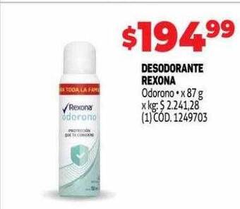 Makro Desodorante rexona oferta
