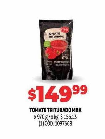 Makro Tomate triturado m&k oferta