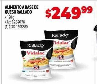 Makro Alimento a base de queso rallado oferta