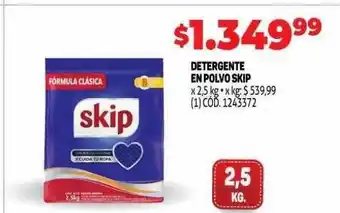 Makro Detergente en polvo skip oferta