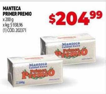 Makro Manteca primer premio oferta