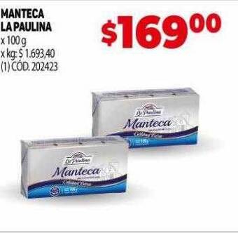 Makro Manteca la paulina oferta