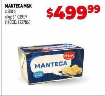 Makro Manteca m&k oferta