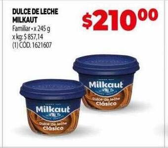 Makro Dulce de leche milkaut oferta