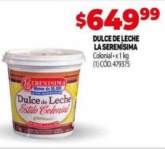 Makro Dulce de leche la serenísima oferta