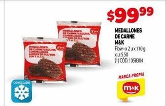 Makro Medallones de carne m&k oferta