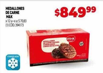 Makro Medallones de carne m&k oferta
