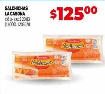 Makro Salchichas la casona oferta