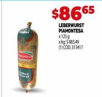 Makro Leberwurst piamontesa oferta
