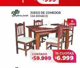 Naldo Lombardi Juego de comedor gjb oferta