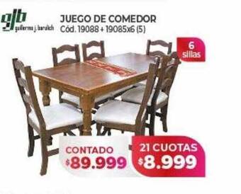 Naldo Lombardi Juego de comedor gjb oferta