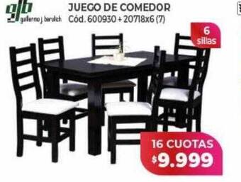 Naldo Lombardi Juego de comedor gjb oferta