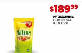 Makro Mayonesa natura oferta
