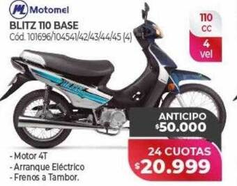 Naldo Lombardi Blitz 110 base motomel oferta