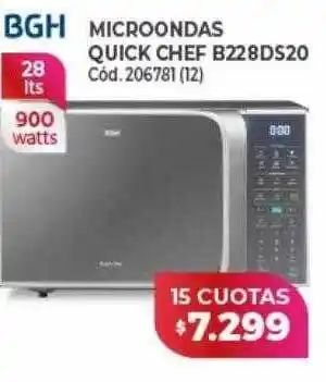 Naldo Lombardi Microondas quick chef b228ds20 bgh oferta