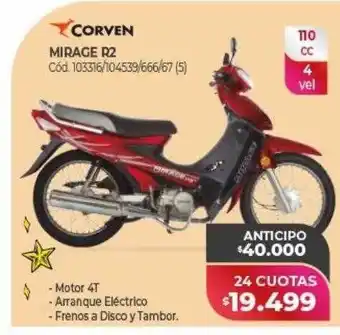 Naldo Lombardi Corven mirage r2 oferta