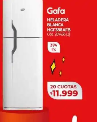Naldo Lombardi Gafa heladera blanca hgf388afb oferta