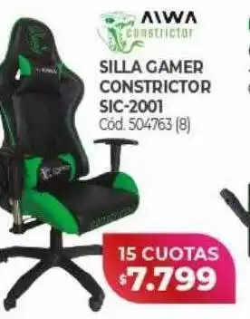 Naldo Lombardi Silla gamer constrictor sic-2001 aiwa oferta