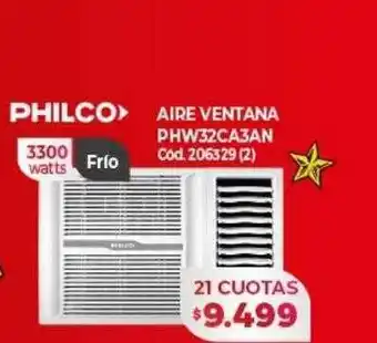 Naldo Lombardi Aire ventana phw32ca3an philco oferta