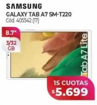 Naldo Lombardi Samsung galaxy tab a7 sm-t220 oferta