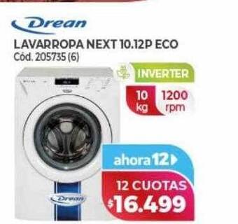 Naldo Lombardi Drean lavarropa next 10.12p eco oferta