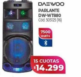 Naldo Lombardi Daewoo parlante dw-wt880 oferta