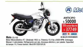 Casa Silvia Moto cg-150 oferta