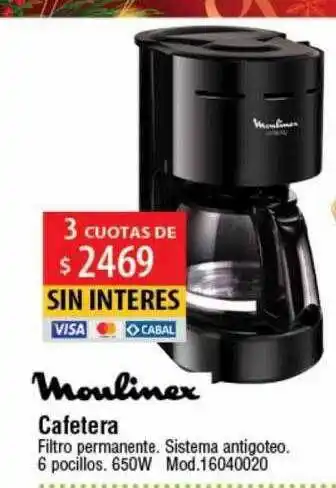 Moulinex cafetera