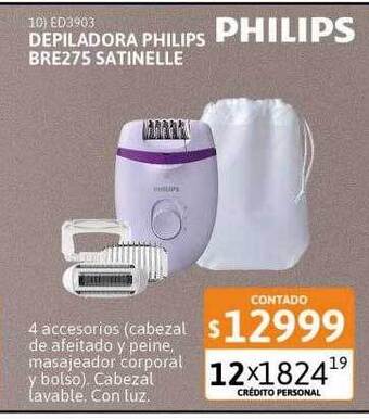 Depiladora philips bre275 satinelle