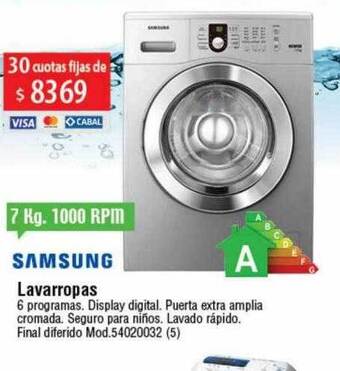 Casa Silvia Samsung lavarropas oferta