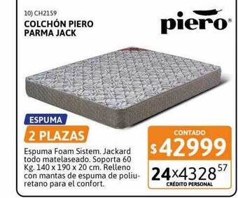 Cetrogar Colchón piero parma jack oferta